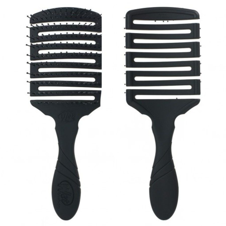 WETBRUSH PRO FLEX DRY PADDLE PLAUKŲ DŽIOVINIMO ŠEPETYS ILGIEMS PLAUKAMS, JUODAS